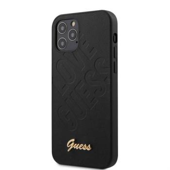 Apple iPhone 12 Mini GUESS GUHCP12SPUILGBK Hátlap - Fekete kép