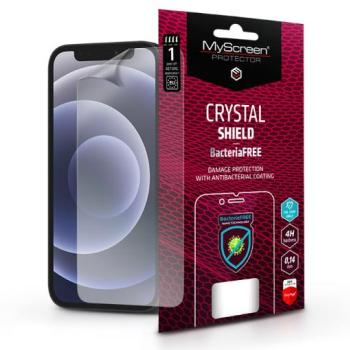 Apple iPhone 12 Mini képernyővédő fólia - MyScreen Protector Crystal Shield BacteriaFree - 1 db/csomag - átlátszó kép