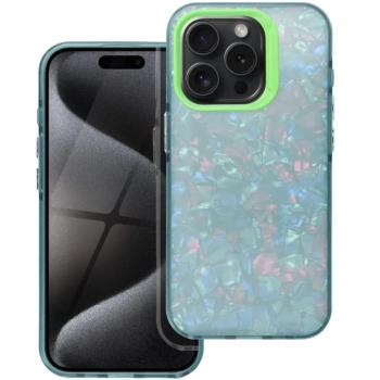 Apple iPhone 12 Mini, Műanyag hátlap védőtok + szilikon keret, kristály minta, Tutti-Frutti Case, zöld kép