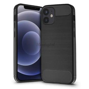 Apple iPhone 12 Mini szilikon hátlap - Carbon - fekete kép