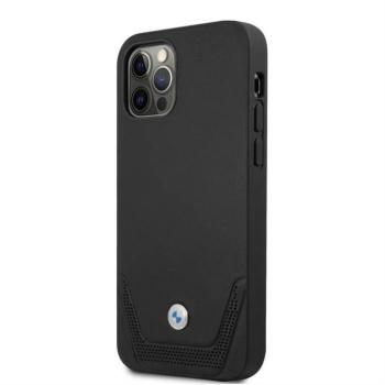 Apple iPhone 12 Pro Max BMW BMHCP12LRCDPK Bőr Hátlap - Fekete kép