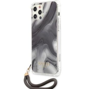 Apple iPhone 12 Pro Max GUESS GUHCN12LKSMAGR TPU Hátlap - Szürke kép