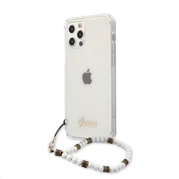 Apple iPhone 12 Pro Max GUESS GUHCN12MKPSWH TPU Hátlap - Átlátszó kép