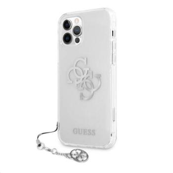 Apple iPhone 12 Pro Max GUESS GUHCP12LKS4GSI TPU Hátlap - Ezüst kép