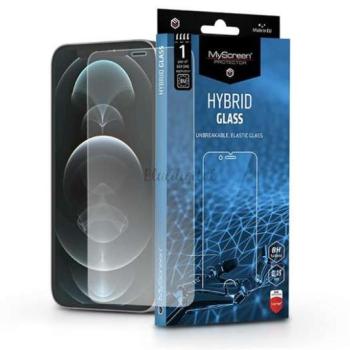 Apple iPhone 12 Pro Max rugalmas üveg képernyővédő fólia - MyScreen Protector Hybrid Glass - átlátszó kép