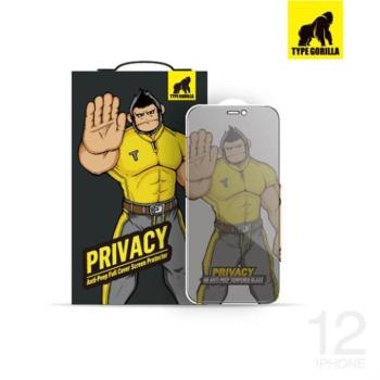 Apple iPhone 12 Pro Max TG Privacy 2.5D Üvegfólia - Fekete kép