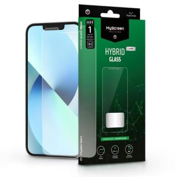 Apple iPhone 13/13 Pro/14/14 Pro rugalmas üveg képernyővédő fólia - MyScreen Protector Hybrid Glass Lite - átlátszó kép