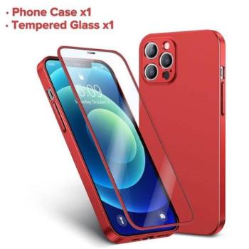 Apple iPhone 13 JOYROOM JR-BP927 360 Full Cover Hátlap - Piros kép