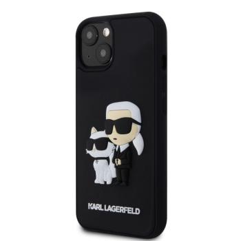 Apple iPhone 13 KARL LAGERFELD KLHCP13M3DRKCNK Hátlap - Fekete kép