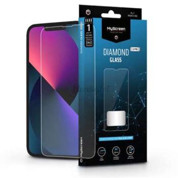 Apple iPhone 13 Mini edzett üveg képernyővédő fólia - MyScreen Protector DiamondGlass Lite Full Glue - átlátszó kép