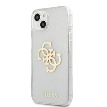 Apple iPhone 13 Mini GUESS GUHCP13SPCUGL4GTR Glitter TPU Hátlap - Átlátszó kép
