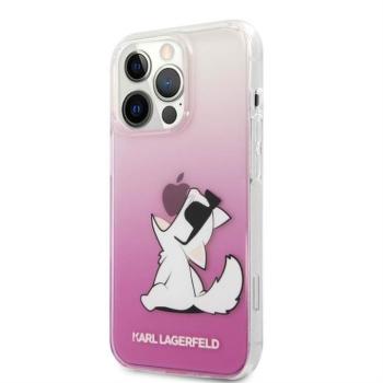 Apple iPhone 13 Pro KARL LAGERFELD KLHCP13LCFNRCPI TPU Hátlap - Rózsaszín kép