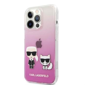Apple iPhone 13 Pro KARL LAGERFELD KLHCP13LCKTRP TPU Hátlap - Rózsaszín kép