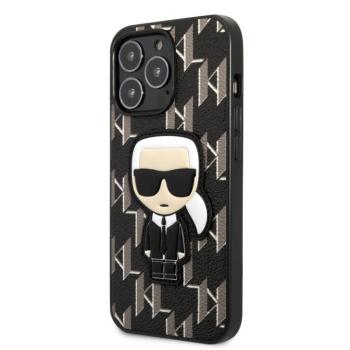 Apple iPhone 13 Pro KARL LAGERFELD KLHCP13LPMNIKBK Hátlap - Fekete kép