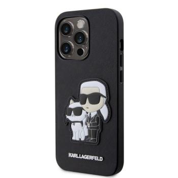 Apple iPhone 13 Pro KARL LAGERFELD KLHCP13LSANKCPK Hátlap - Fekete tok kép