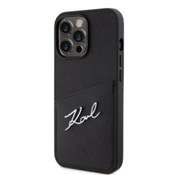 Apple iPhone 13 Pro KARL LAGERFELD KLHCP13LSAPKSK Hátlap - Fekete tok kép