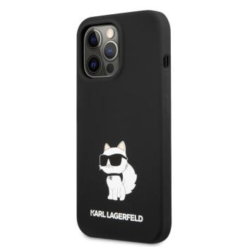 Apple iPhone 13 Pro KARL LAGERFELD KLHCP13LSNCHBCK Liquid Hátlap - Fekete kép
