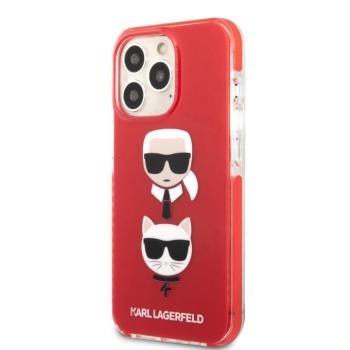 Apple iPhone 13 Pro KARL LAGERFELD KLHCP13LTPE2TR TPU Hátlap - Piros kép