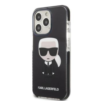 Apple iPhone 13 Pro KARL LAGERFELD KLHCP13LTPEIKK TPU Hátlap - Fekete kép