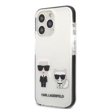 Apple iPhone 13 Pro KARL LAGERFELD KLHCP13LTPEKCW TPU Hátlap - Fehér kép