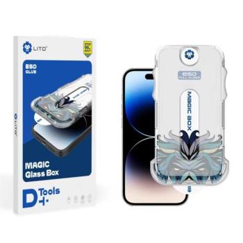 Apple iPhone 13 Pro Max/14 Plus Lito D+ Tools 2.5D Full Üvegfólia - Fekete kép