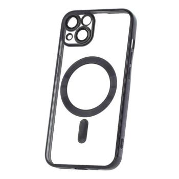 Apple iPhone 13 Pro Max Color Chrome Magsafe Hátlap - Fekete tok kép