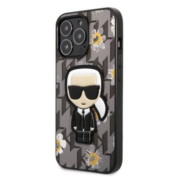 Apple iPhone 13 Pro Max KARL LAGERFELD KLHCP13XPMNFIK1 Hátlap - Szürke kép
