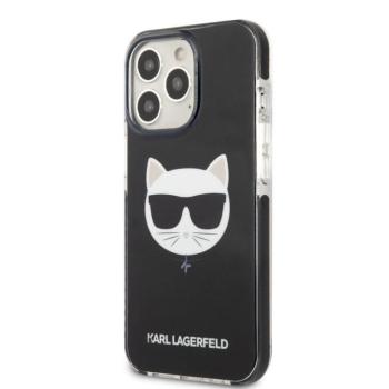 Apple iPhone 13 Pro Max KARL LAGERFELD KLHCP13XTPECK TPU Hátlap - Fekete kép
