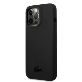 Apple iPhone 13 Pro Max Lacoste LCHCP13XSK Liquid Silicone Hátlap - Fekete kép