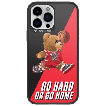 Apple iPhone 13 Pro Max, Műanyag hátlap védőtok + szilikon, közepesen ütésálló, Go hard or go home minta, Mobilfox Full Shock, mintás/fekete kép