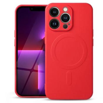 Apple iPhone 13 Pro szilikon hátlap - Silicone Mag Cover - piros kép