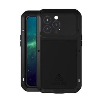 Apple iPhone 13 Pro, Szilikon tok, Love Mei Powerful Defender, ütésálló, fekete kép