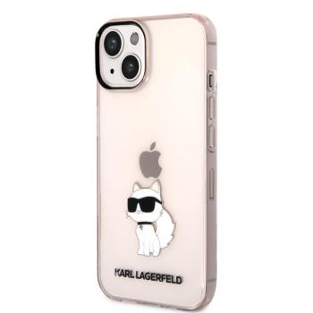 Apple iPhone 14 KARL LAGERFELD KLHCP14SHNCHTCP TPU Hátlap - Rózsaszín kép