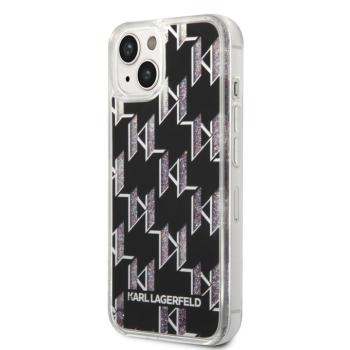 Apple iPhone 14 KARL LAGERFELD KLHCP14SLMNMK Liquid TPU Hátlap - Fekete kép