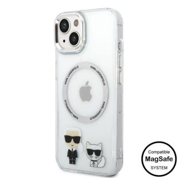 Apple iPhone 14 KARL LAGERFELD KLHMP14SHKCT Magsafe TPU Hátlap - Átlátszó kép