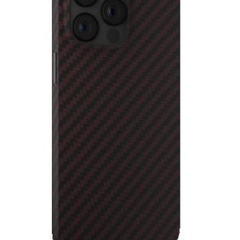 Apple iPhone 14 Plus Devia Carbon Fiber Magsafe Ultra Slim Hátlap - Piros kép