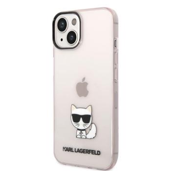 Apple iPhone 14 Plus KARL LAGERFELD KLHCP14MCTTRI TPU Hátlap - Rózsaszín kép