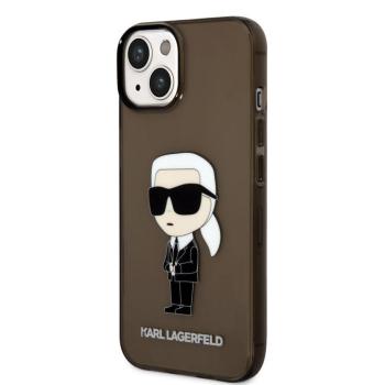 Apple iPhone 14 Plus KARL LAGERFELD KLHCP14MHNIKTCK TPU Hátlap - Fekete kép