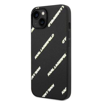 Apple iPhone 14 Plus KARL LAGERFELD KLHCP14MPGMLKFK Hátlap - Fekete kép