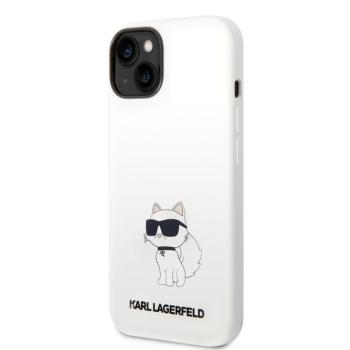 Apple iPhone 14 Plus KARL LAGERFELD KLHCP14MSNCHBCH Liquid Hátlap - Fehér kép