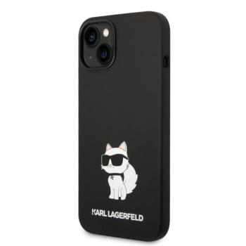 Apple iPhone 14 Plus KARL LAGERFELD KLHCP14MSNCHBCK Liquid Hátlap - Fekete kép