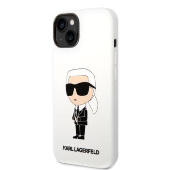 Apple iPhone 14 Plus KARL LAGERFELD KLHCP14MSNIKBCH Liquid Hátlap - Fehér kép