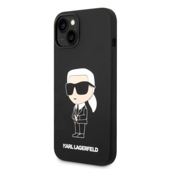 Apple iPhone 14 Plus KARL LAGERFELD KLHCP14MSNIKBCK Liquid Hátlap - Fekete kép