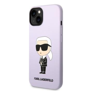 Apple iPhone 14 Plus KARL LAGERFELD KLHCP14MSNIKBCU Liquid Hátlap - Lila kép