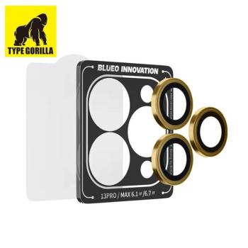 Apple iPhone 14 Pro/14 Pro Max TG Armor Pro 3D Kamera Védő Üvegfólia - Arany kép