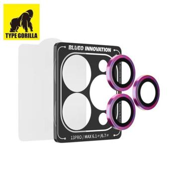 Apple iPhone 14 Pro/14 Pro Max TG Armor Pro 3D Kamera Védő Üvegfólia - Kaméleon kép