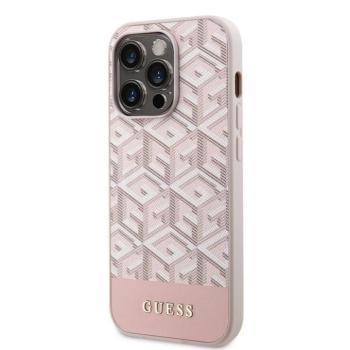 Apple iPhone 14 Pro GUESS GUHMP14LHGCFSEP MagSafe Hátlap - Rózsaszín kép