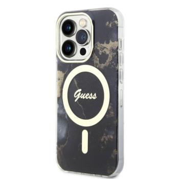 Apple iPhone 14 Pro GUESS GUHMP14LHTMRSK MagSafe Hátlap - Fekete tok kép