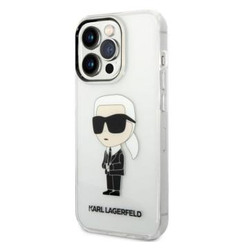 Apple iPhone 14 Pro KARL LAGERFELD KLHCP14LHNIKTCT TPU Hátlap - Átlátszó kép