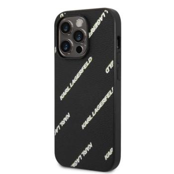 Apple iPhone 14 Pro KARL LAGERFELD KLHCP14LPGMLKFK Hátlap - Fekete kép